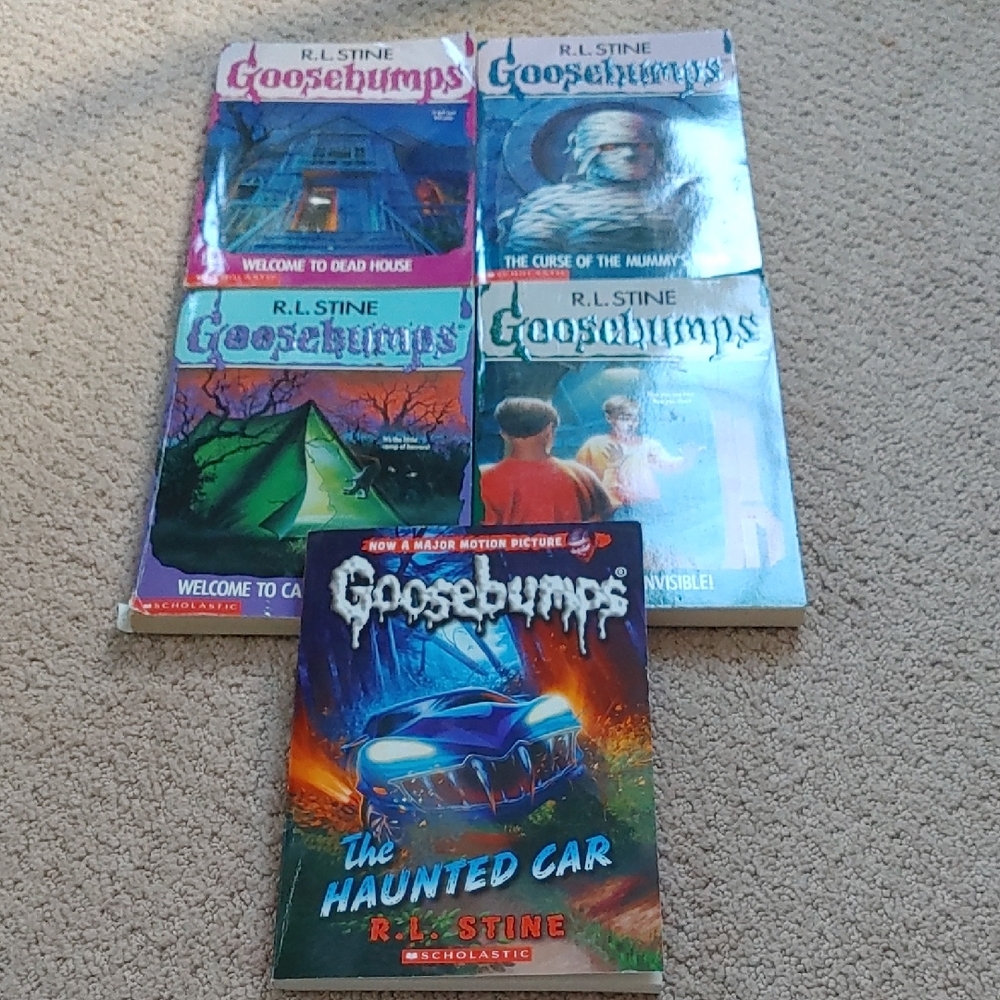 Vintage Scholastic Goosebumps Book Set Of 5